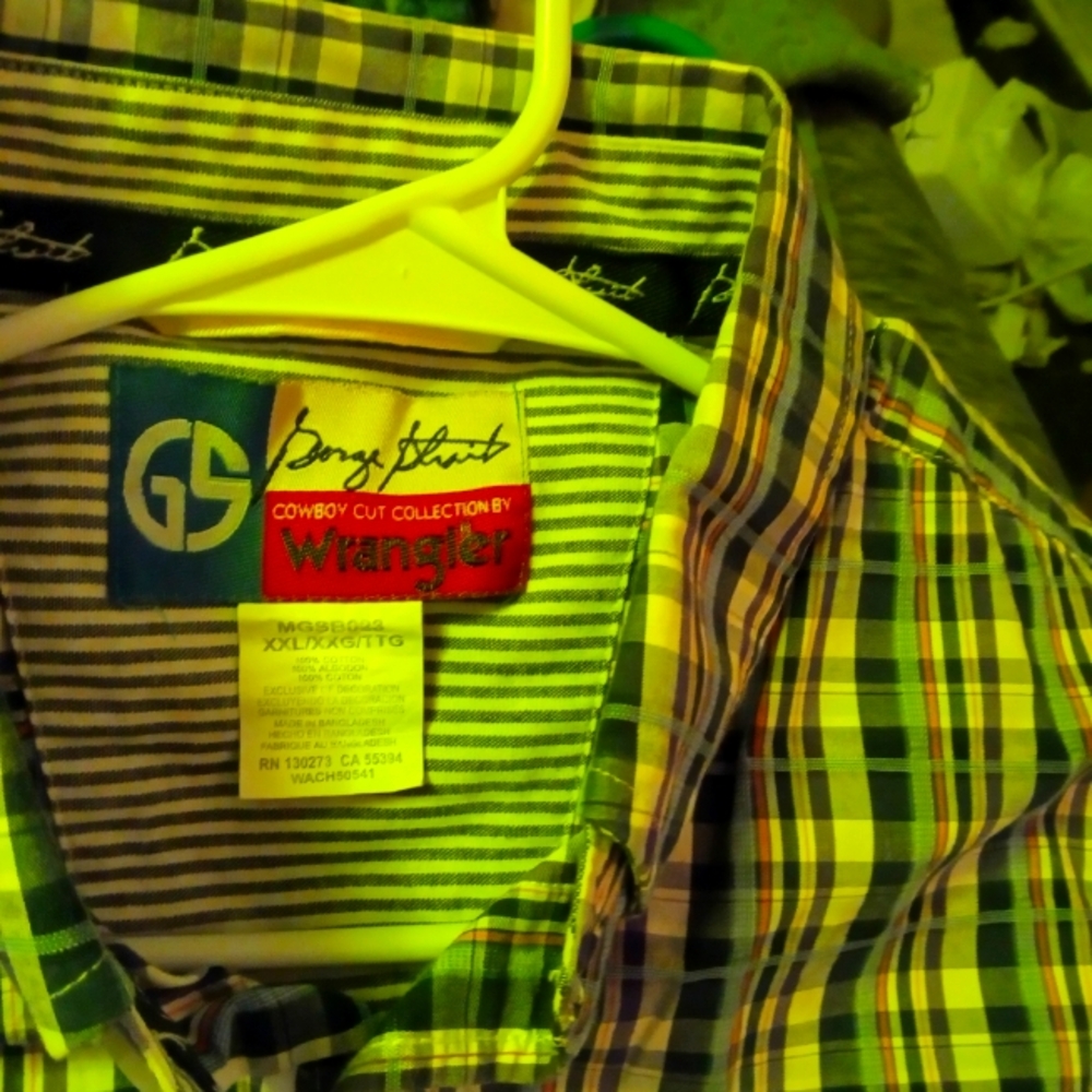 Wrangler Cowboy Cut Plaid Shirt George Straight